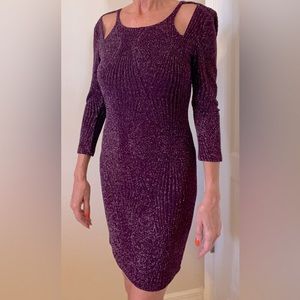 Purple Sparkle Evening Dress